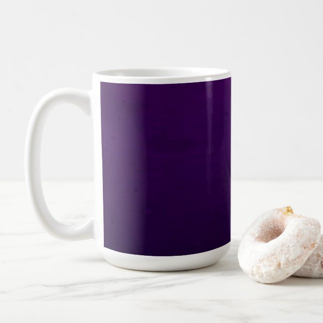 TAZA DE CAFÉ BLANCO CREAR TU PROPIA MUG DE PURPLE (Con donut)