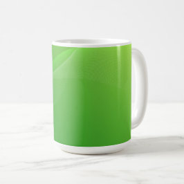 TAZA DE CAFÉ BLANCO CREAR TU PROPIA MUG VERDE