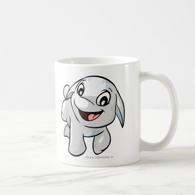 Taza De Café Blanco de Poogle (Derecha)