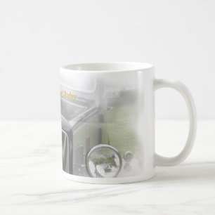 Taza De Café Blanco de rubíes de la taza, rubí de Austin siete