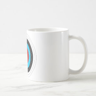 Taza De Café Blanco del tiro al arco