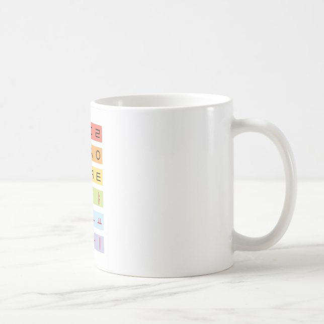 Taza De Café Blanco hangul de 11 onzas Mug blanco clásico (Derecha)