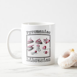 Taza De Café Blanco Lleno De Ideas Bibliotecario Piromaniaco