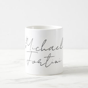Taza De Café Blanco minimalista y moderno