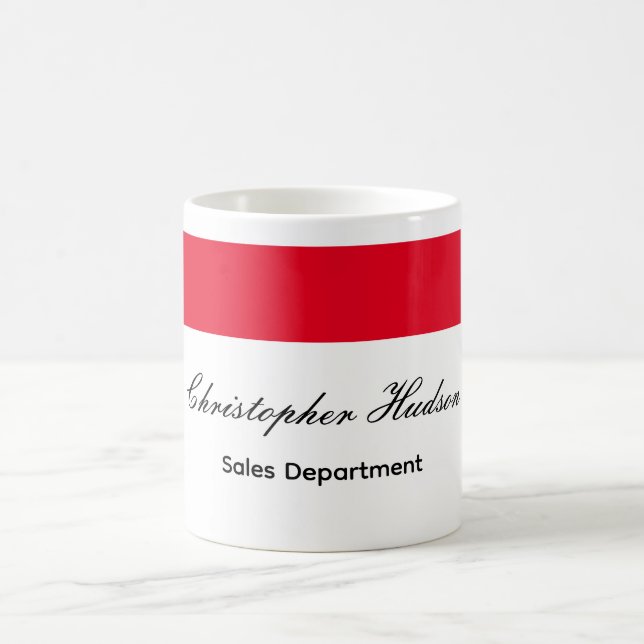 Taza De Café Blanco sencillo y simple profesional (Centro)