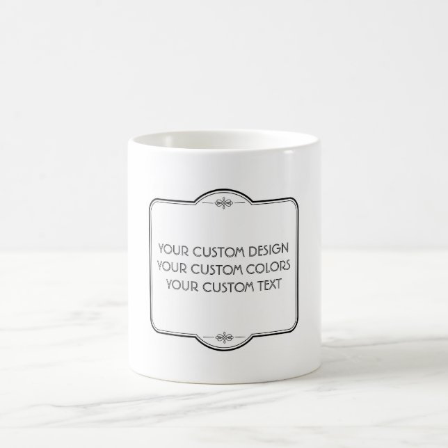 Taza De Café BLANCO Tu Diseño Aquí - Café Mug (Centro)