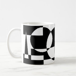 Taza De Café Blanco y negro