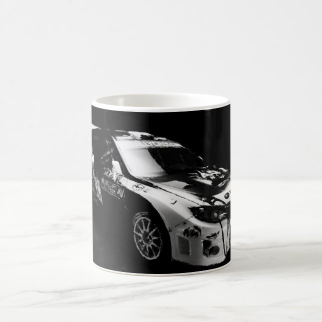 Taza de café blanco y negro de Subie (Centro)