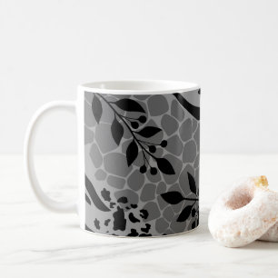 Taza De Café Blanco y negro leopardo