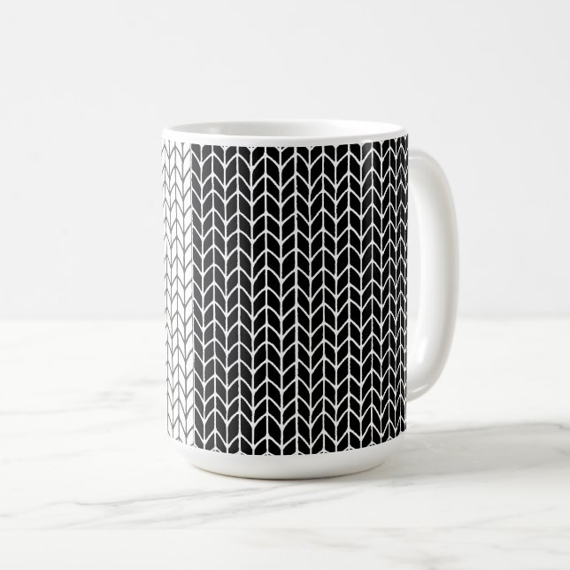 Taza De Café BLANCO Y NEGRO Tall Mug (Anverso derecho)