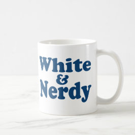 Taza De Café Blanco y Nerdy