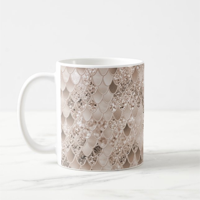 Taza De Café Blanda Beige Marrón Sirena Escales Glam 1 (Izquierda)