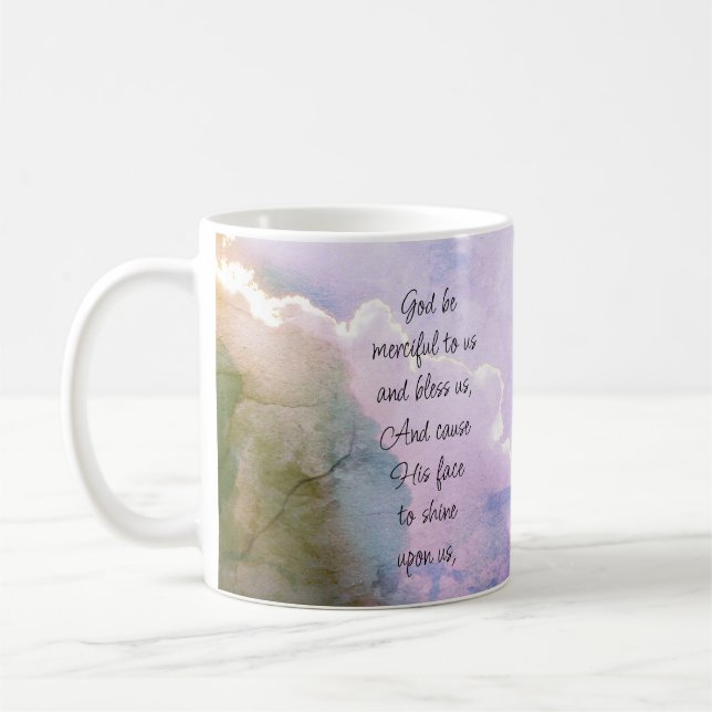 Taza De Café Blank Inside Beautiful Psalm 67 Blessing Upon Us (Izquierda)