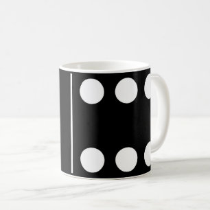 Taza De Café Blank Six Black Domino Mug