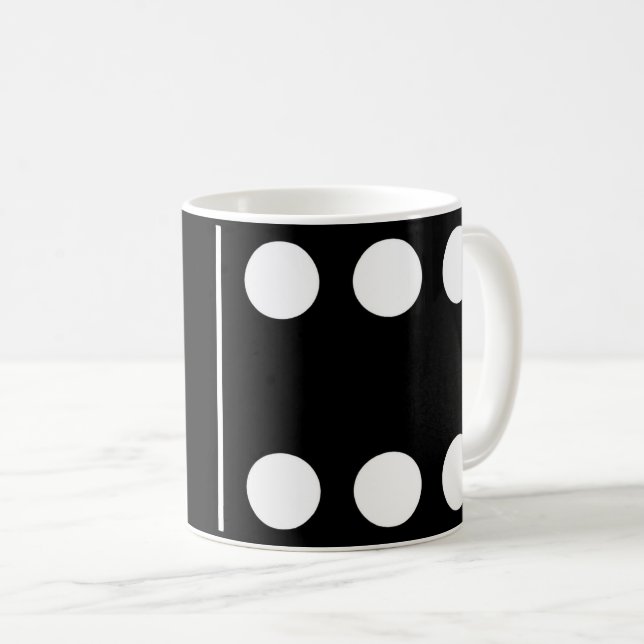 Taza De Café Blank Six Black Domino Mug (Anverso derecho)