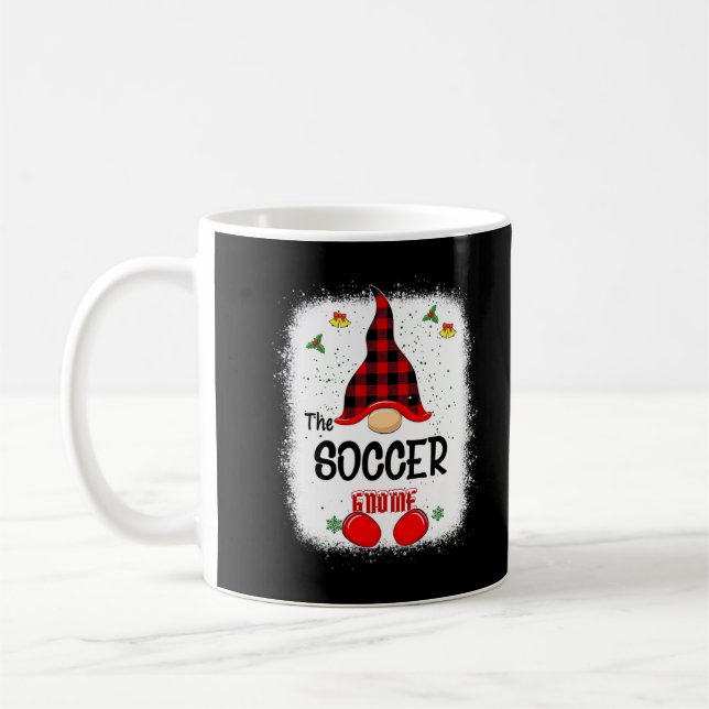Taza De Café Bleached The Soccer Gnome Family Matching Christma (Izquierda)