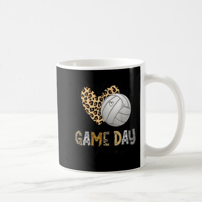 Taza De Café Bleached Volleyball Game Day Vibes Volleyball Mom  (Derecha)