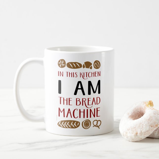 Taza De Café Bleador de máquina de pan (Con donut)