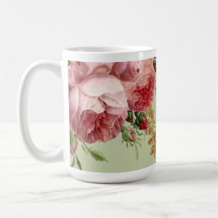 Taza De Café Blenheim subió - verde salvia elegante