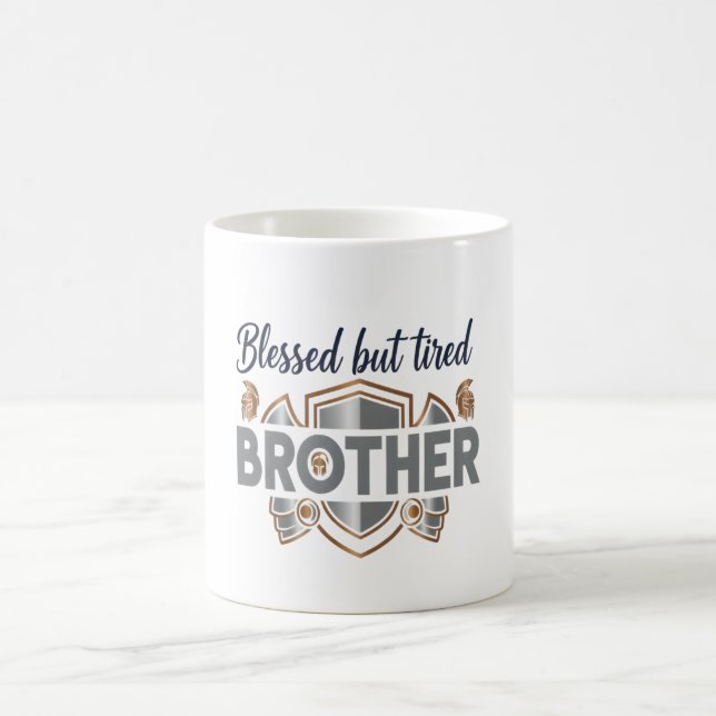 Taza De Café Blessed But Tired Brother Mug (Centro)