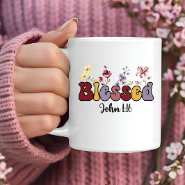 Taza De Café Blessed Christian Coffee Mug