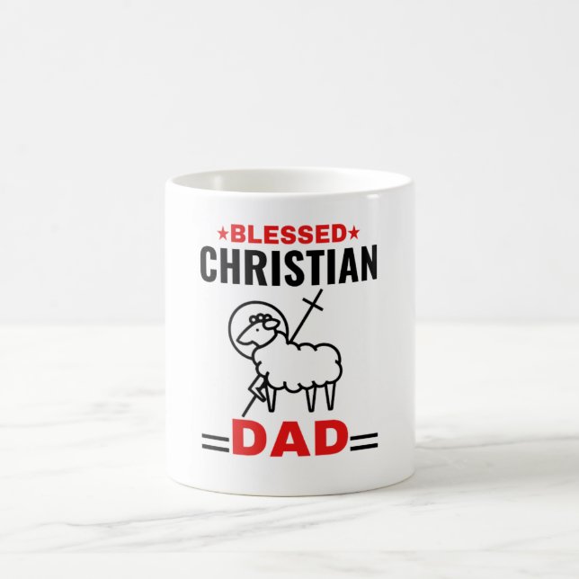 Taza De Café Blessed Christian Dad Mug (Centro)