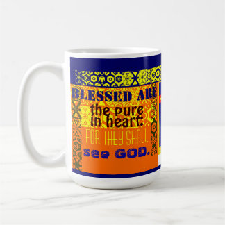 Taza De Café "Blessed es la pura en corazón "