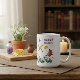 Taza De Café Blessed Imbolc Mug Pagan Seasonal Design 