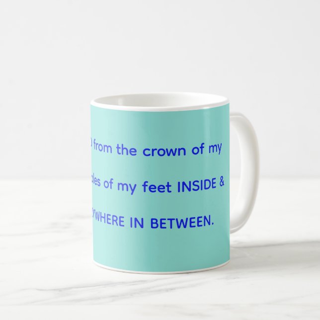 Taza De Café Blessed mug in mint & blue (Anverso derecho)