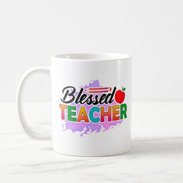 Taza De Café Blessed Teacher (Izquierda)