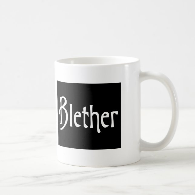 Taza De Café Blether graciosa jerga escocesa banter scots humor (Derecha)