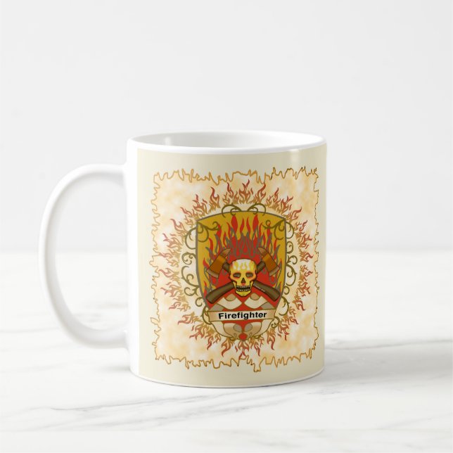 Taza De Café Blindaje de calavera Bombardero (Izquierda)