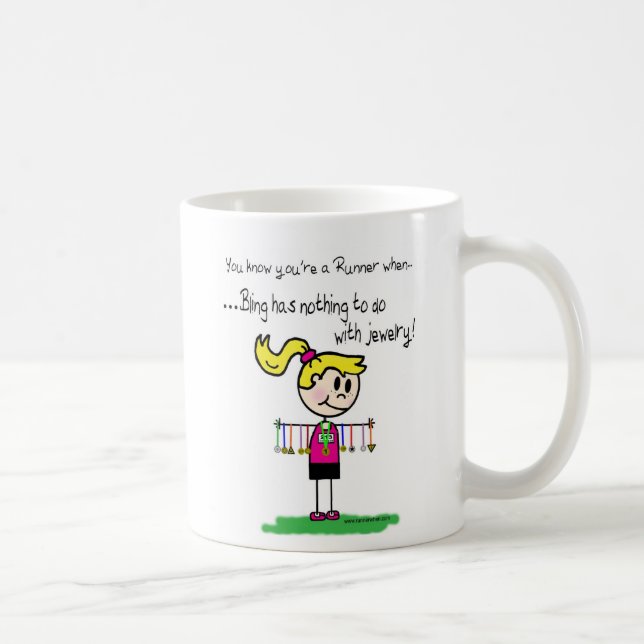 Taza De Café Bling del corredor (Derecha)