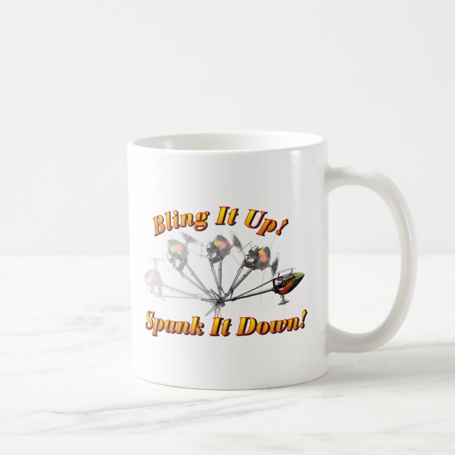 Taza De Café Bling él azote él (Derecha)