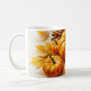 Taza De Café Bliss de especias de calabaza   Diseño acogedor de