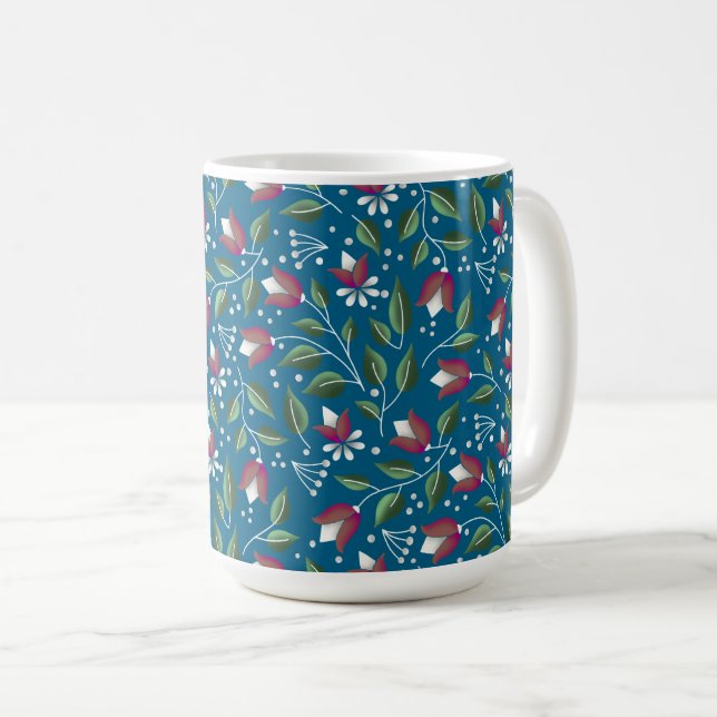 Taza De Café Bliss Floral Mug Botánico (Anverso derecho)