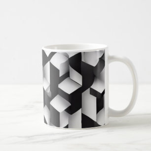 Taza De Café Bliss geométrico - Trazo texturizado 3D