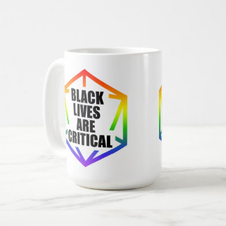 Taza De Café BLM Black Lives are Critical [LGBTQ+]