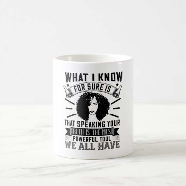 Taza De Café BLM - Hablar tu verdad es poderoso (Centro)