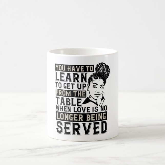 Taza De Café BLM - Levántate cuando no te sirvan amor (Centro)