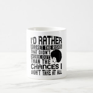 Taza De Café BLM - Prefiere las posibilidades de arrepentirse d