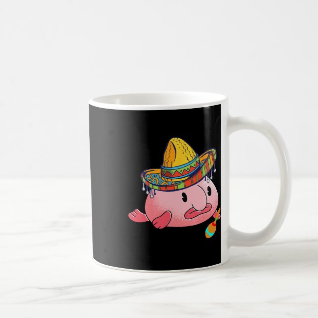 Taza De Café Blobfish Feo Pescado Profundo Mar Funny Sombrero V (Derecha)