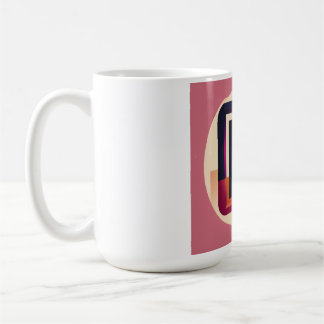 Taza De Café Blocky Monospaced Letter P – Flat Vector Lettermar