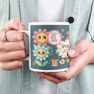 Taza De Café Blogs inspirados: Mug de jardín motivacional