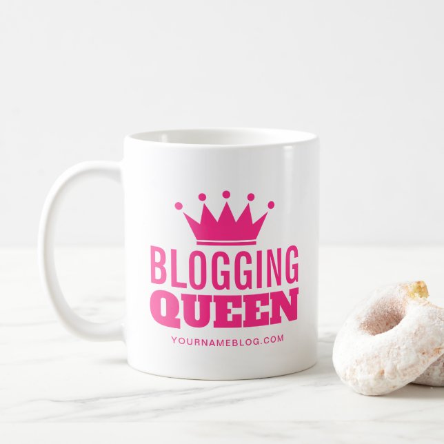 Taza De Café Blogueando regalo de tazón de café de Reina para u (Con donut)