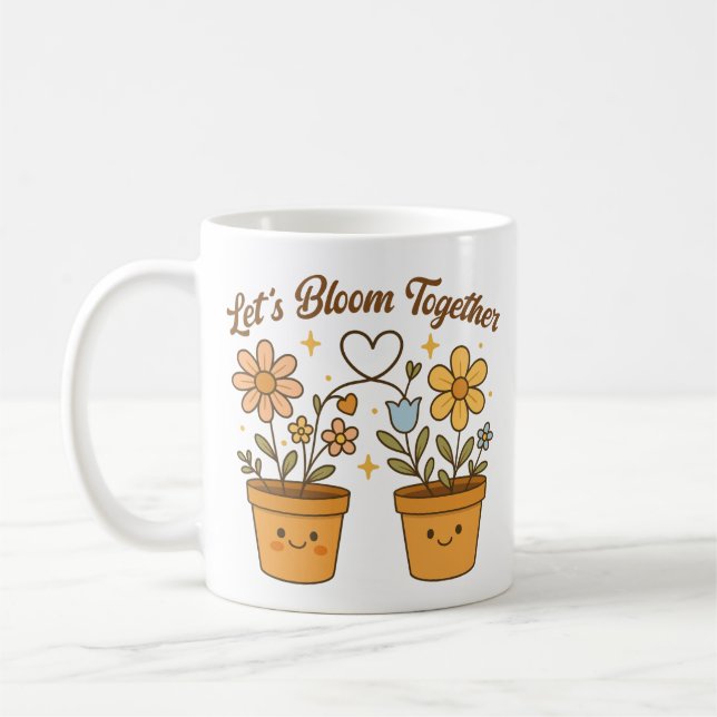 Taza De Café Bloguémonos juntos - amor por las plantas (Izquierda)