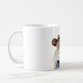 Taza De Café Blond Howdy Cowgirl Hat Star Necklace