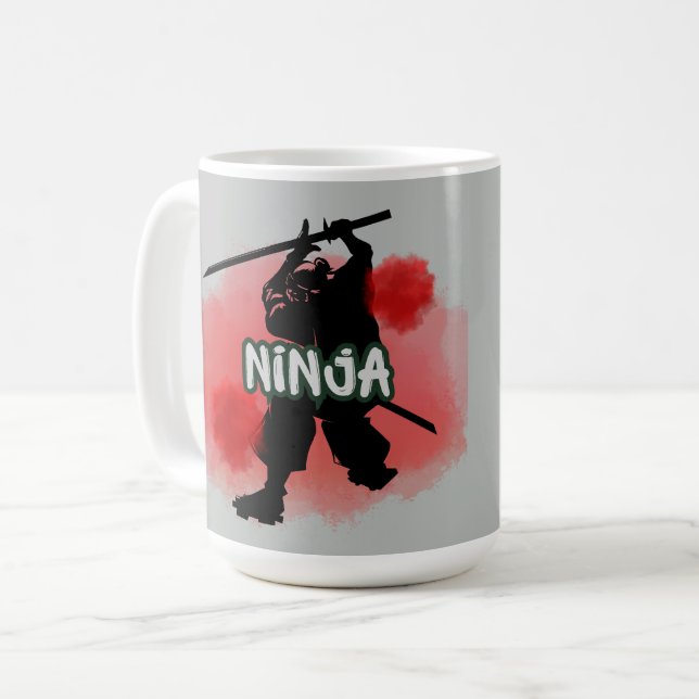 Taza De Café Blood Moon Ninja (Anverso izquierdo)