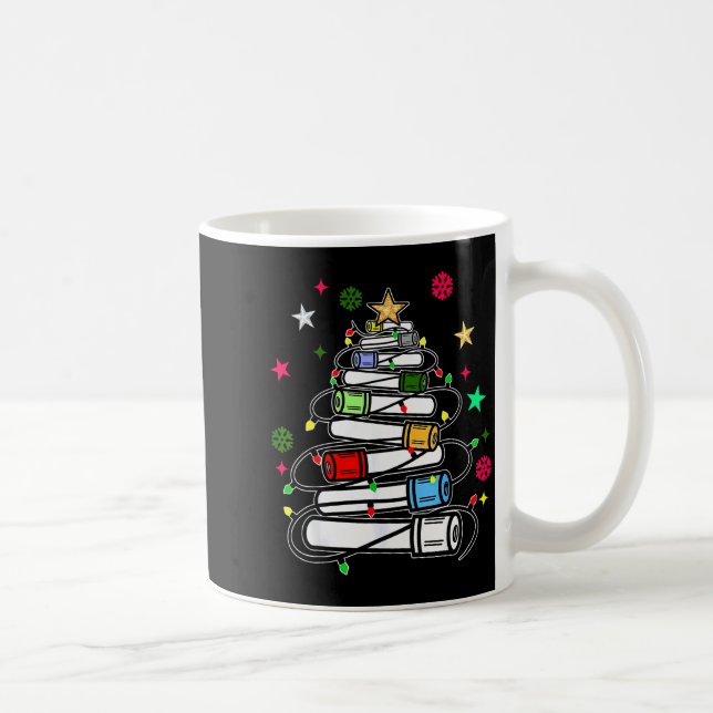 Taza De Café Blood Tube Christmas Tree Phlebotomist Tech Phleb  (Derecha)