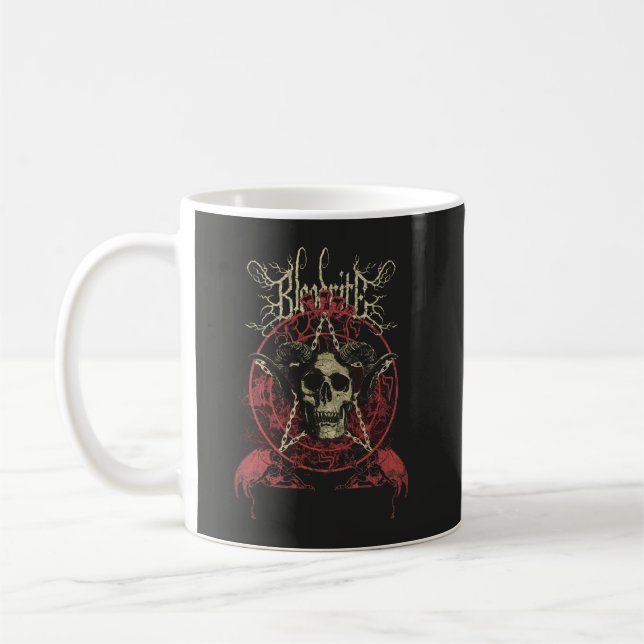 Taza De Café Bloodrite - Diseño Occult Streetwear (Izquierda)